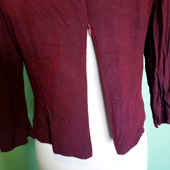 Jacqueline Ferrar Dark Red Blouse - Picture 7 of 8